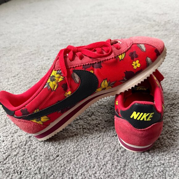 Nike Classic Cortez Nylon QS "Aloha Pack" Sneakers - Men's Sz 10 1/2 - Univ. Red - Picture 5 of 12